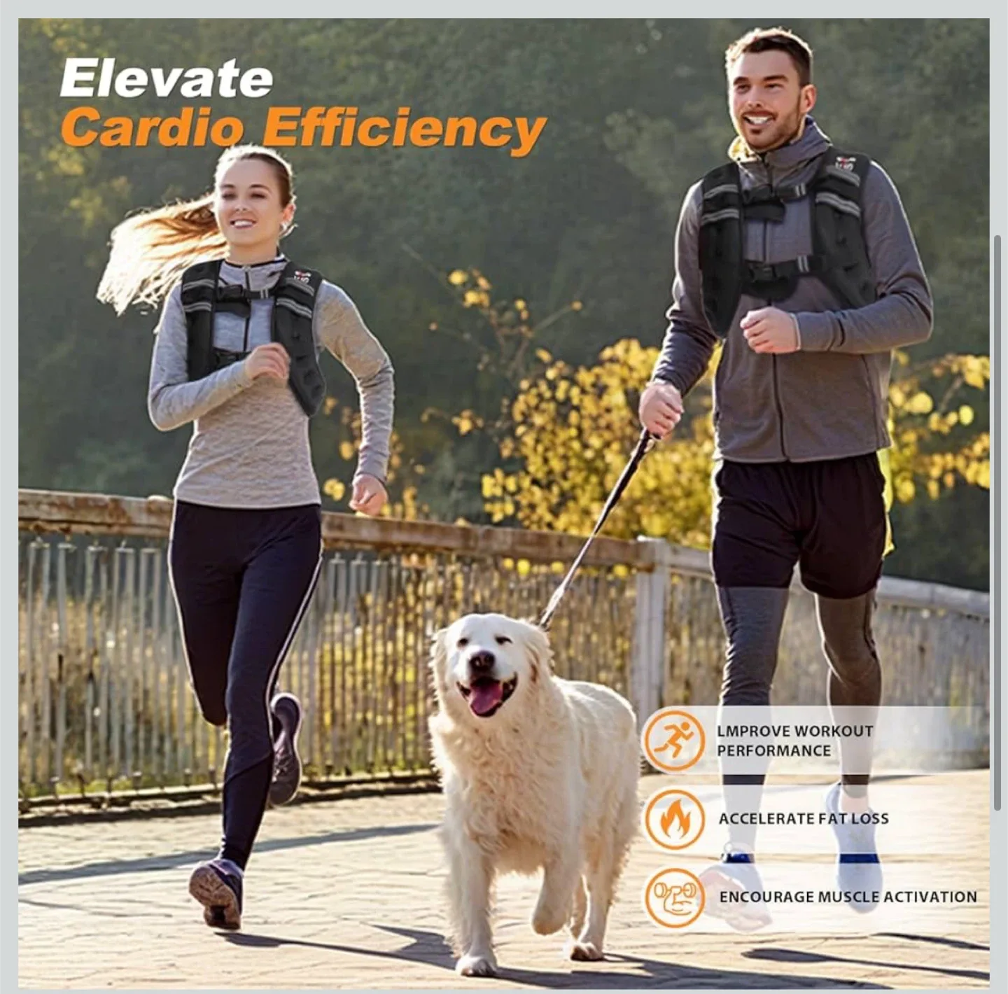 VESD Weighted Vest 20lb - Elevate Cardio Efficiency image indicator(4)