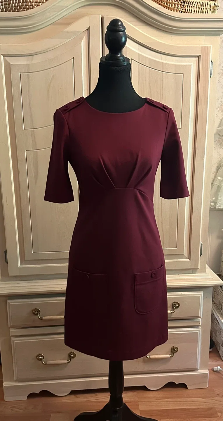 Le Chateau Burgundy Dress
