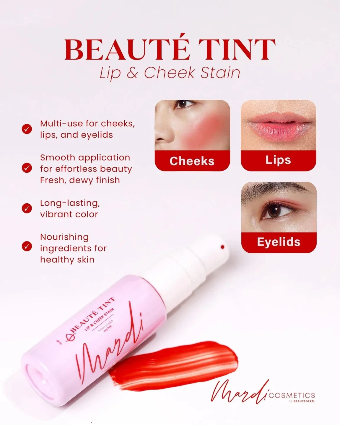 BeautéDerm Dr. Beaute Balm & Beaute Tint Lip & Cheek Stain image indicator(2)