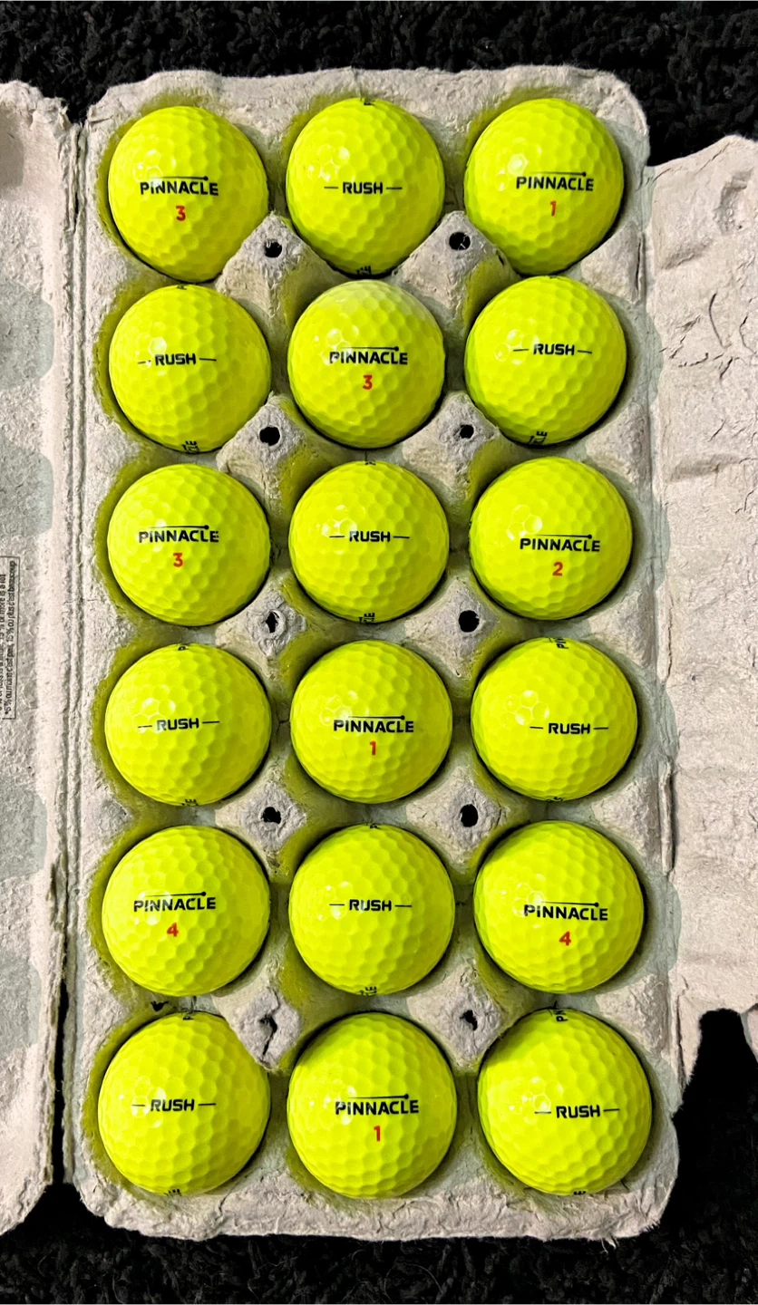 18 Pinnacle Rush Yellow Golf Balls - photo 2