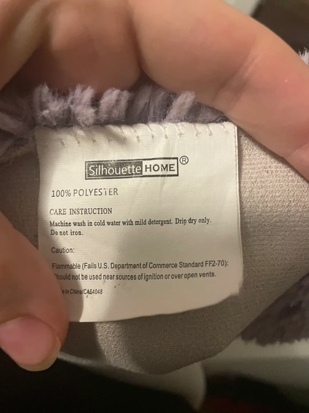 Silhouette Home Purple Lilac Polyester Rug (42x29 inches) image indicator(5)