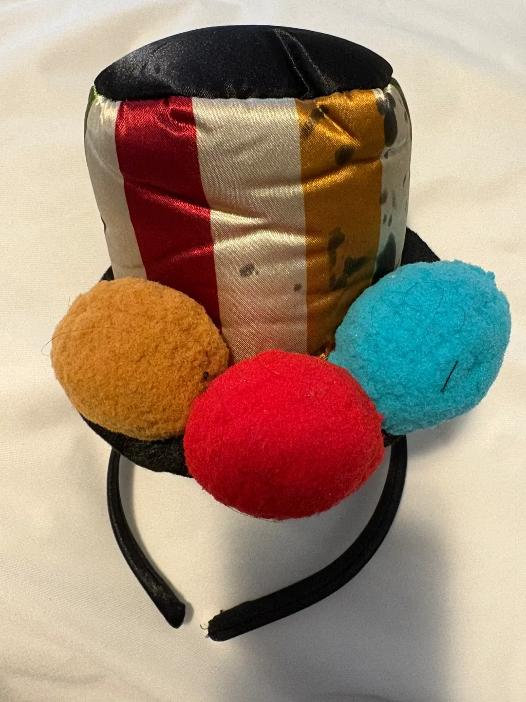 Halloween Harlequin Clown Costume with Headband Size 7-8 image indicator(3)