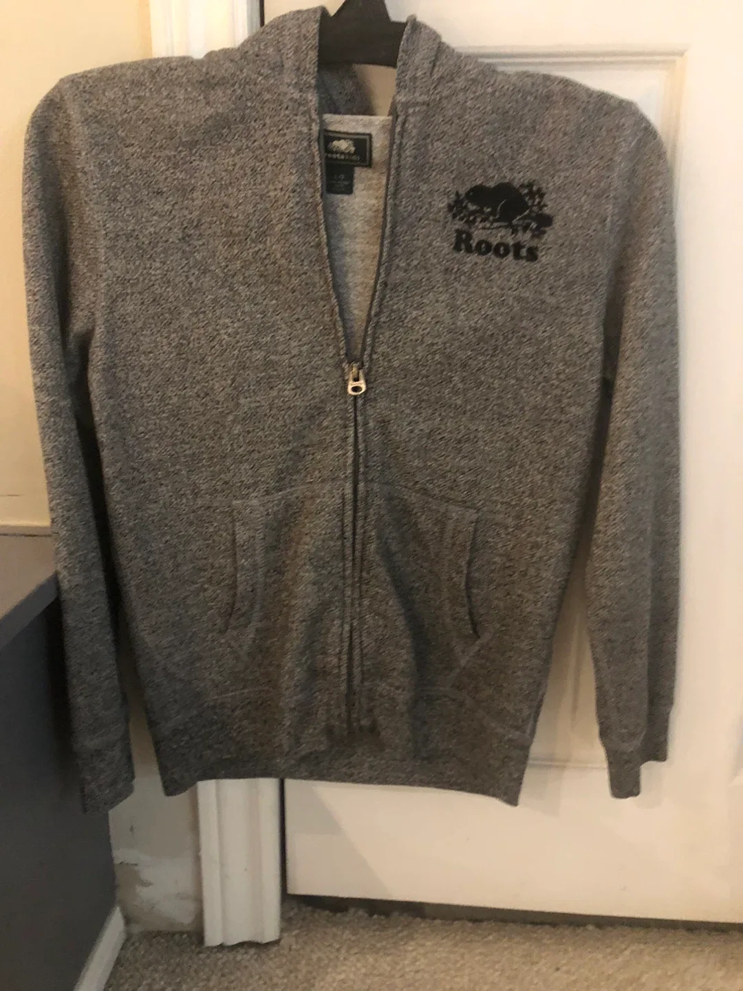 Roots Kids Grey Full Zip Hoodie - Size L (9-10 Yrs) image indicator(7)