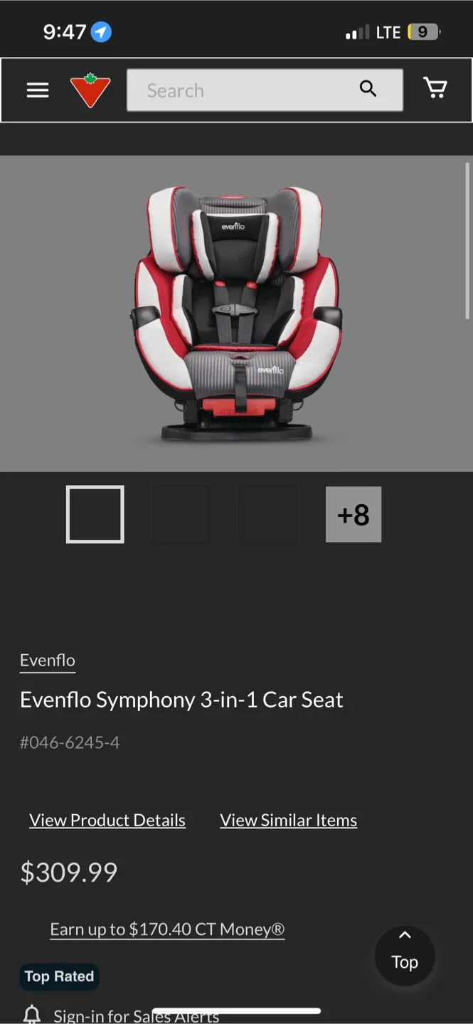Evenflo Symphony 3-in-1 Car Seat image indicator(3)