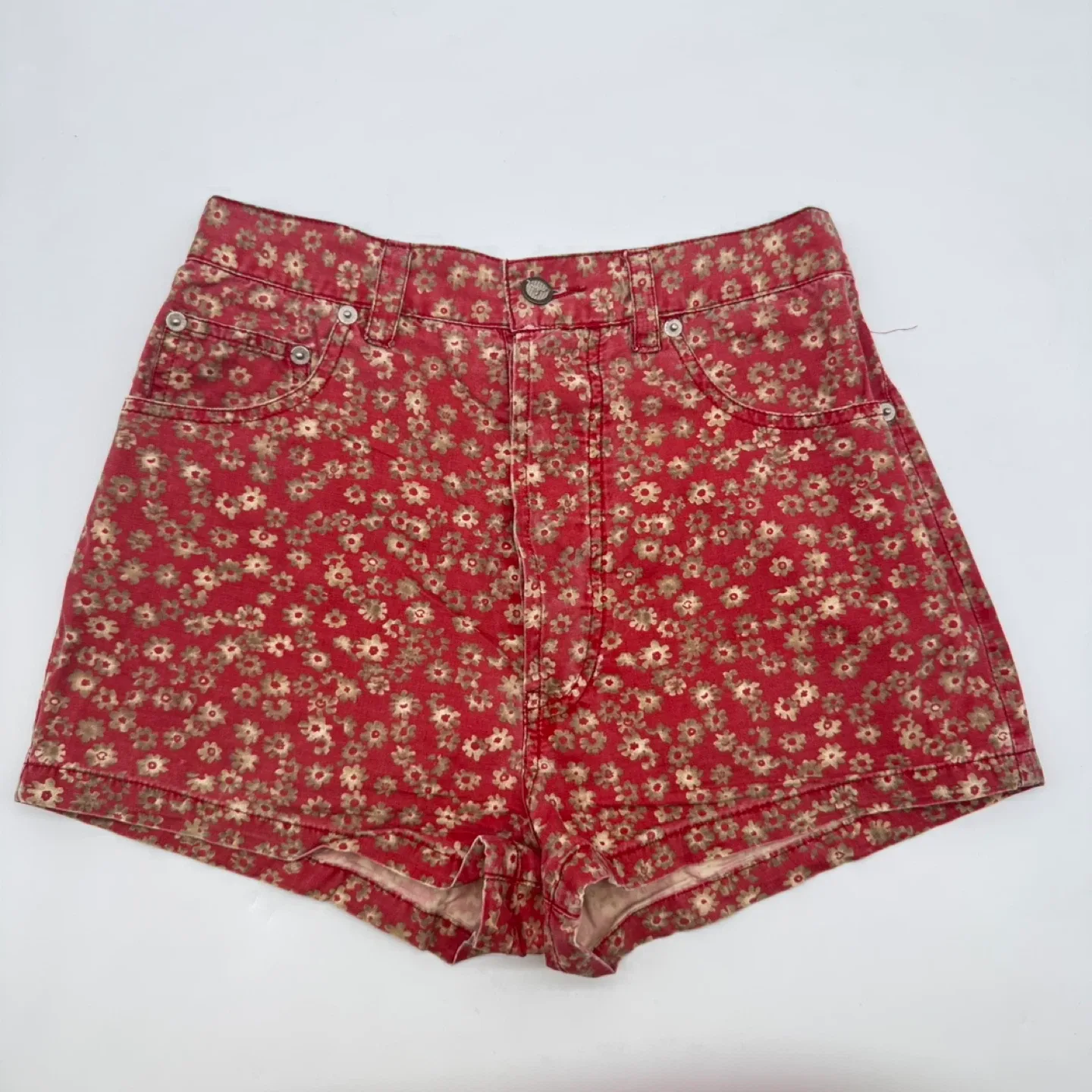 Gavin Jeans Floral High Rise Shorts Women's Size US 26 thumbnail