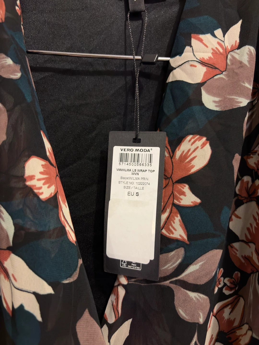 Vero Moda Floral Blouse Wrap Top - photo 3