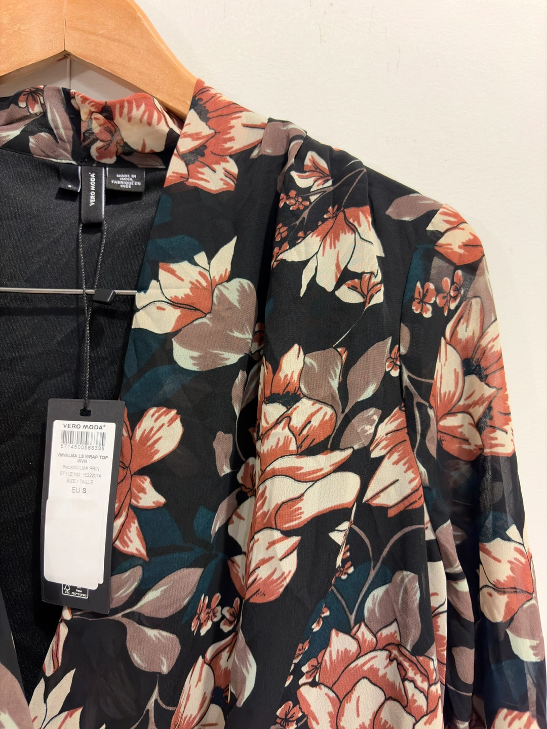 Vero Moda Floral Blouse Wrap Top - photo 2