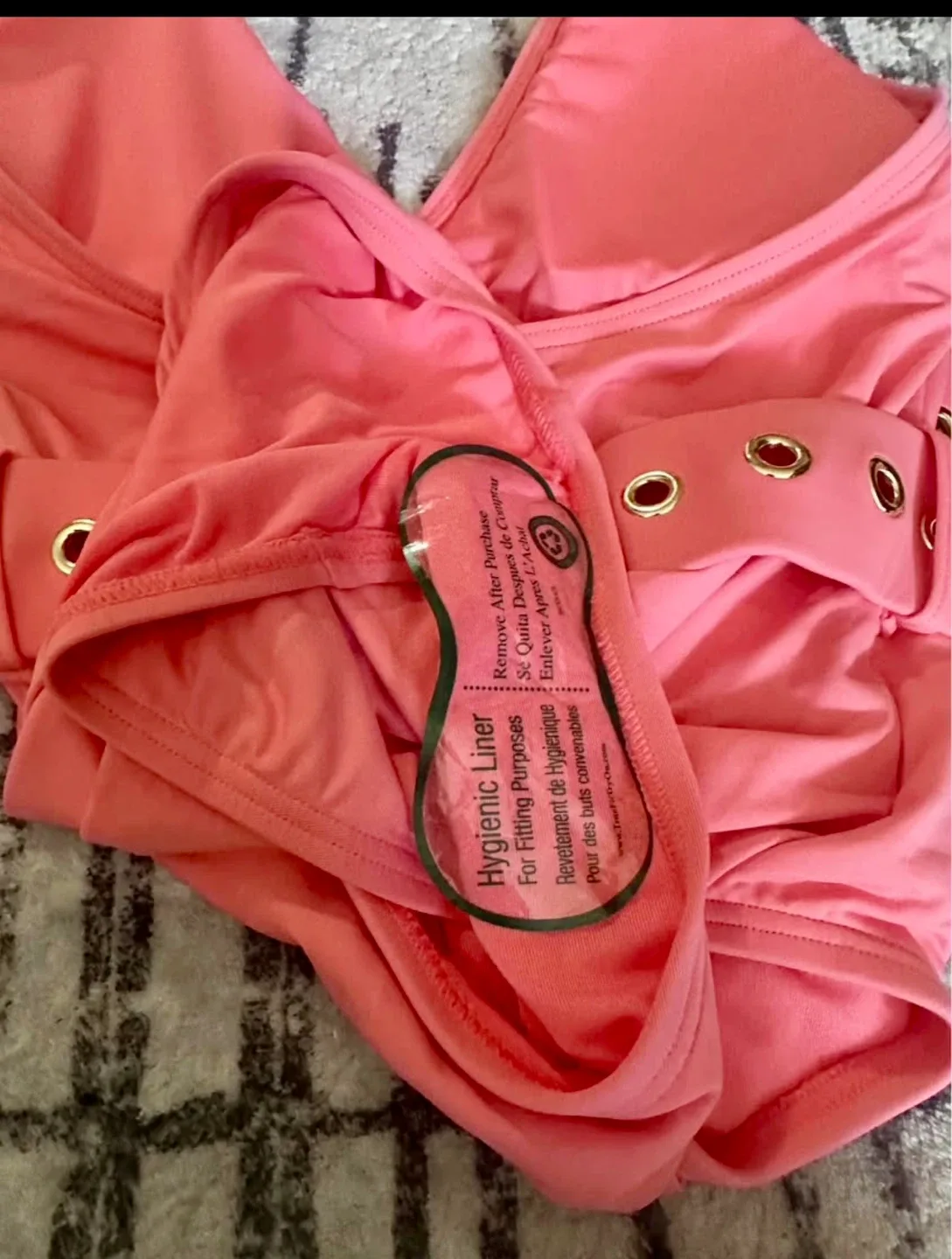 Michael Kors Caribbean Pink Swimsuit - Size 6 image indicator(5)