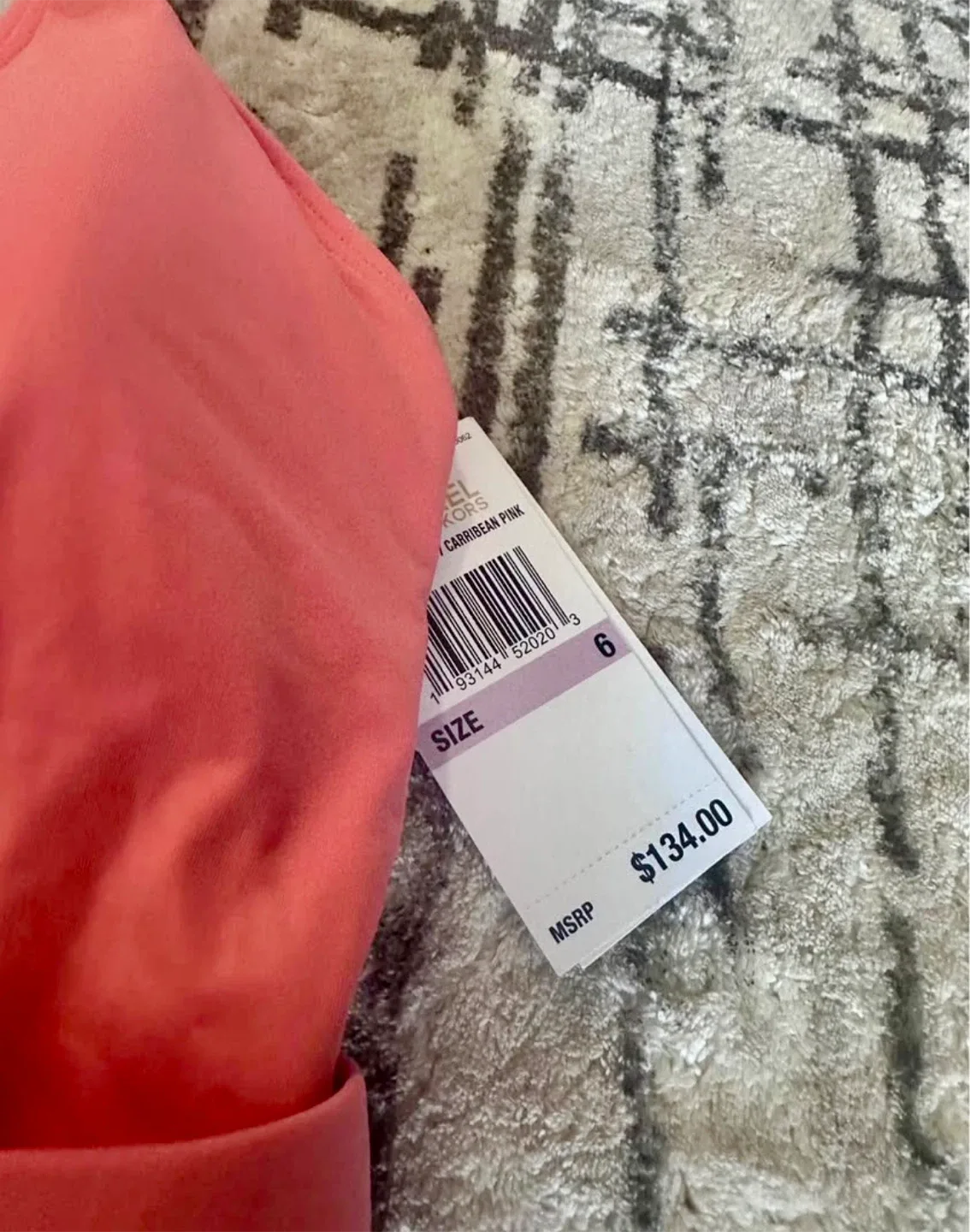 Michael Kors Caribbean Pink Swimsuit - Size 6 image indicator(4)