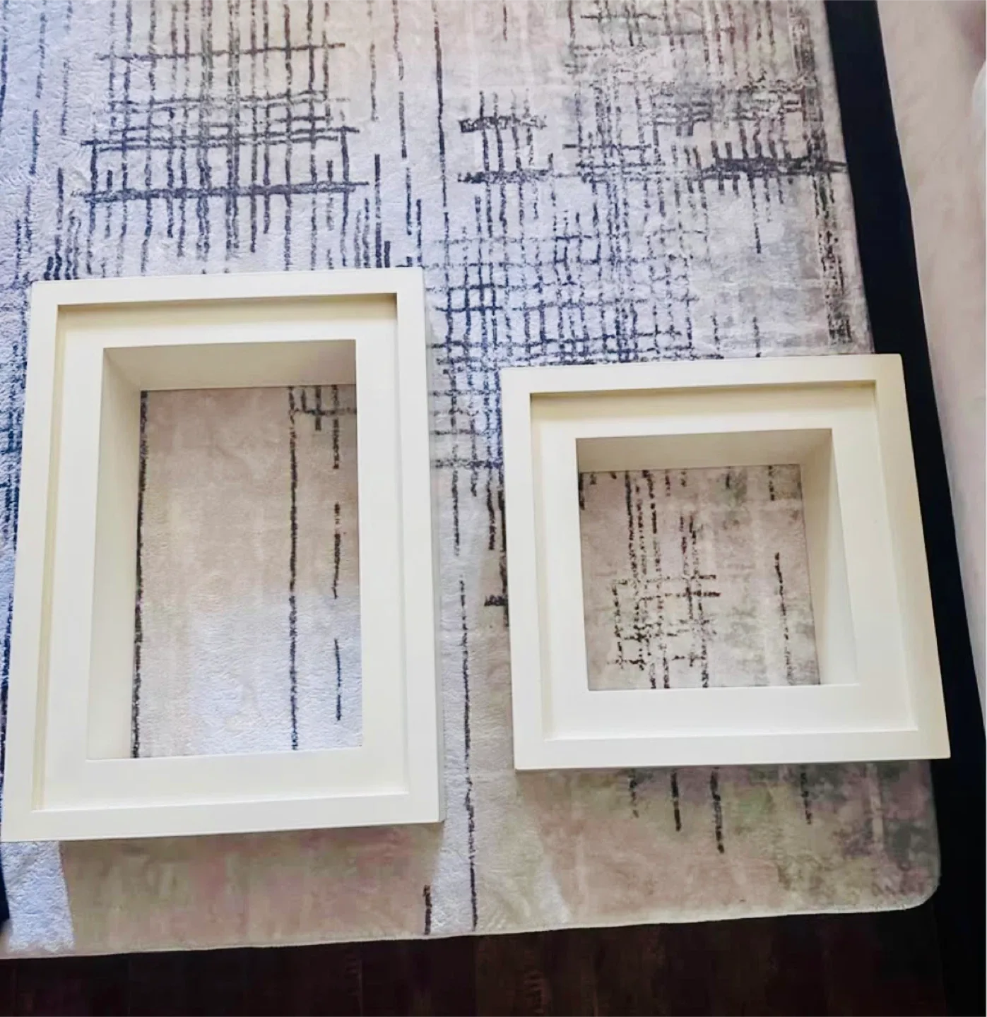 White Shadow Box Frames - Set of 2 thumbnail