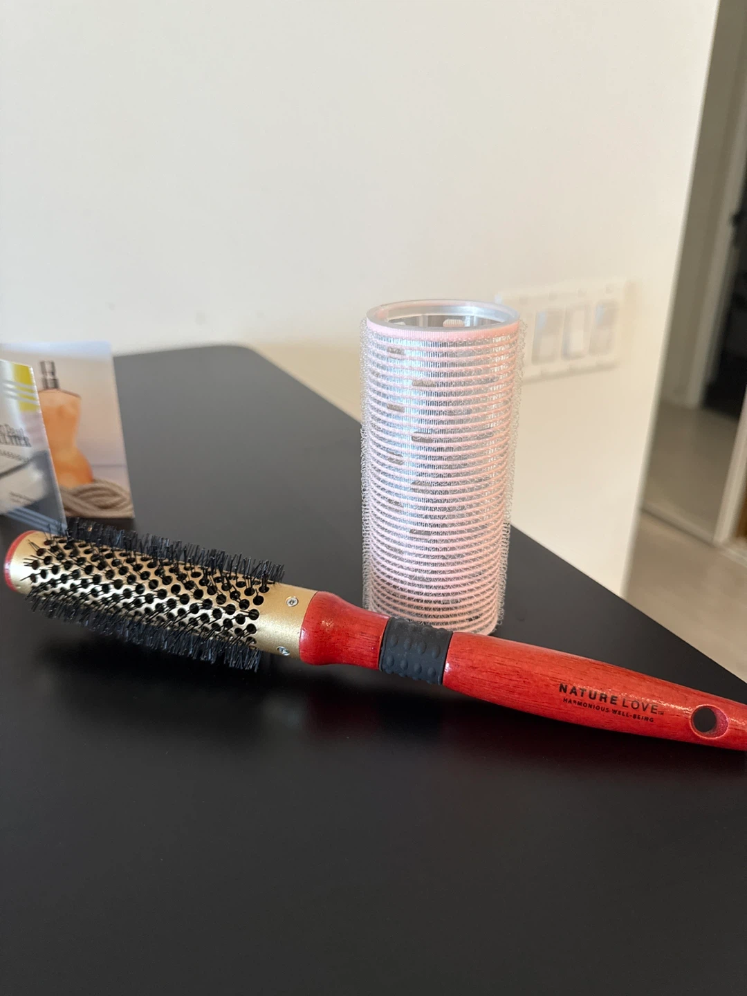 Nature Love Hair Brush and Rollers Set