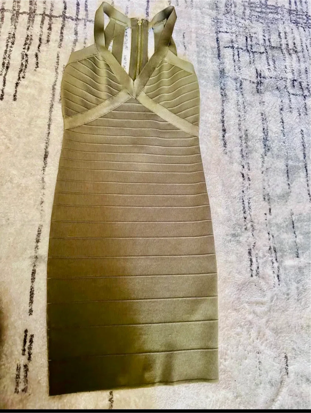 Guess XS Bandage Dress - Olive Green image indicator(2)