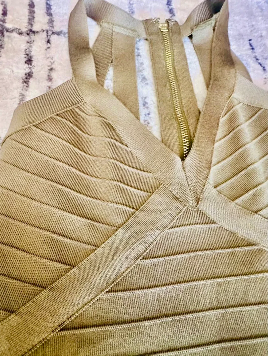 Guess XS Bandage Dress - Olive Green thumbnail
