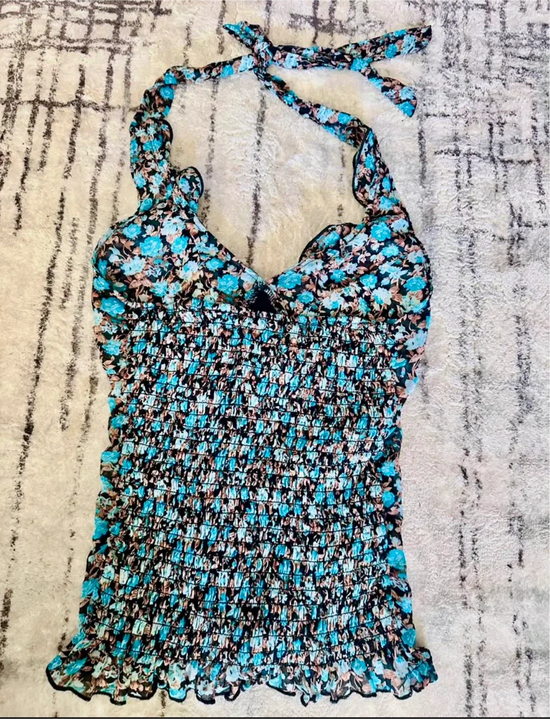 Floral Halter Top image indicator(2)