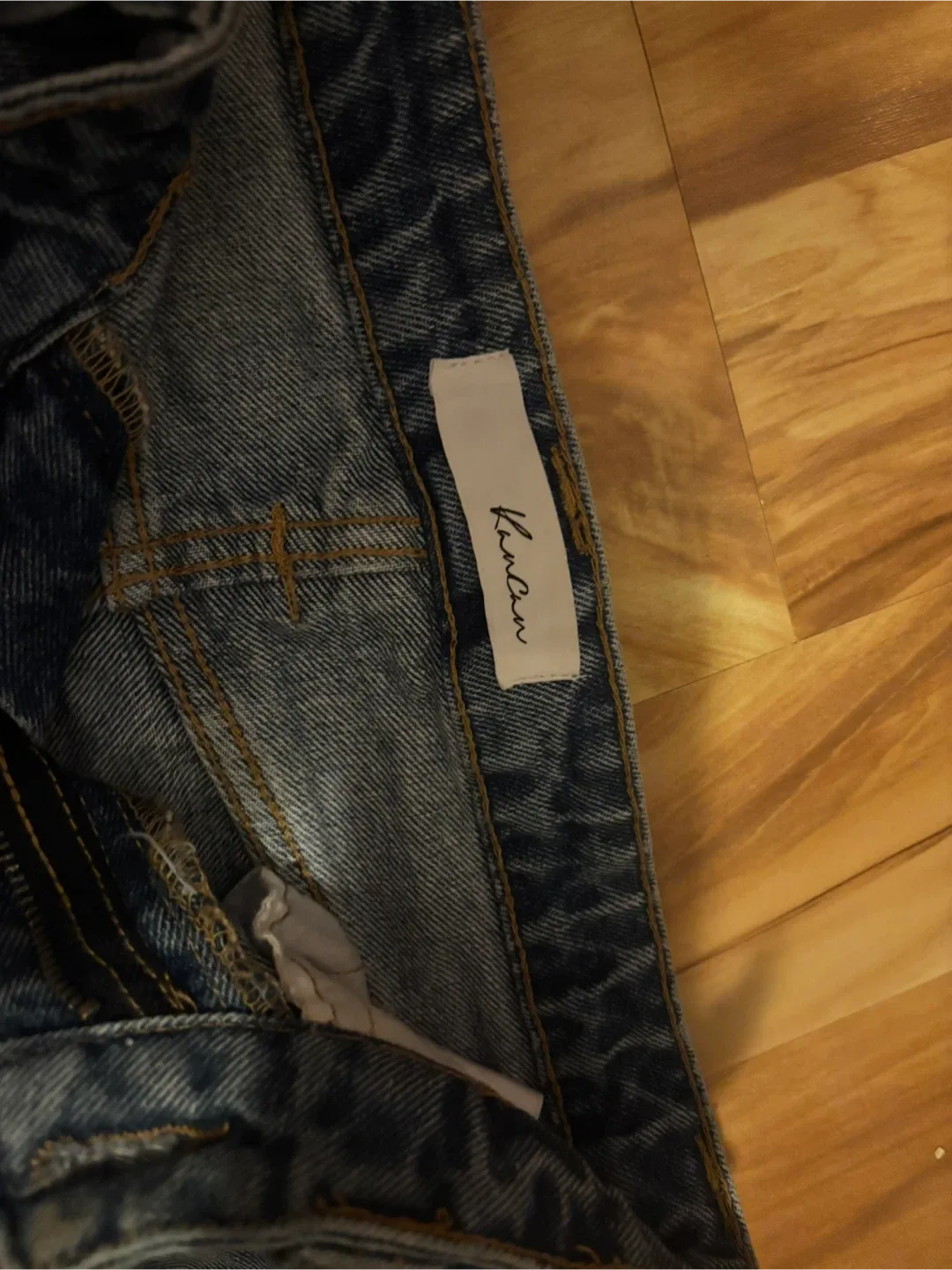 KanCan Denim Mini Skirt - Size Small image indicator(2)