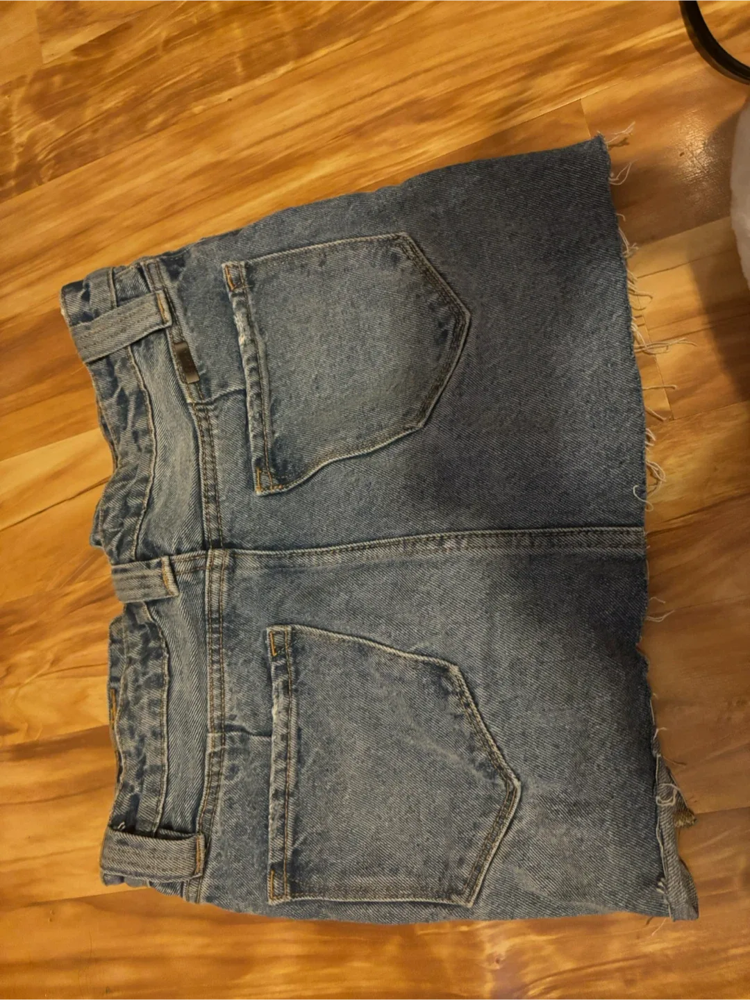 KanCan Denim Mini Skirt - Size Small image indicator(4)