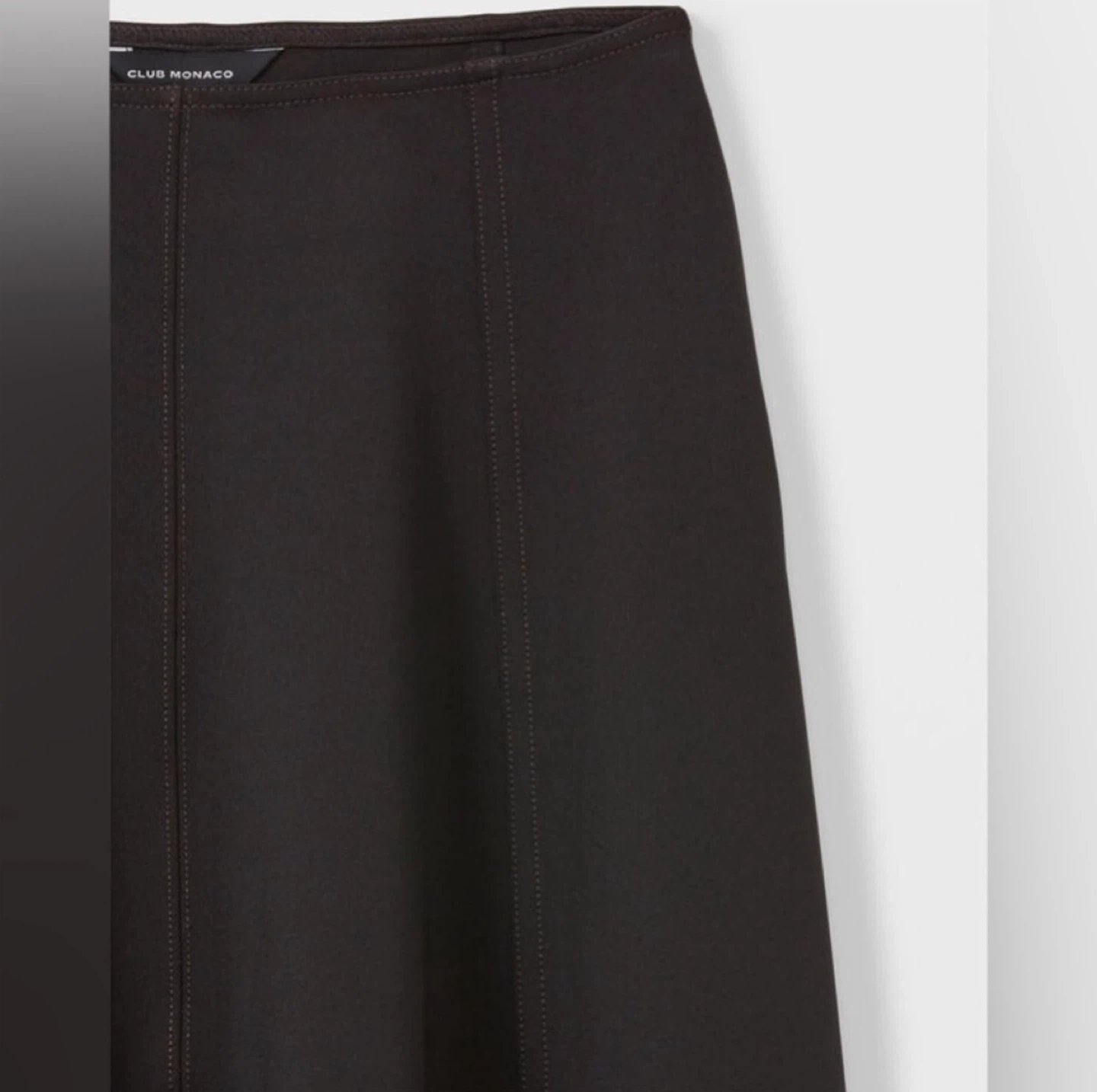 Club Monaco Full Sweep Navy Blue Knit Skirt - photo 4