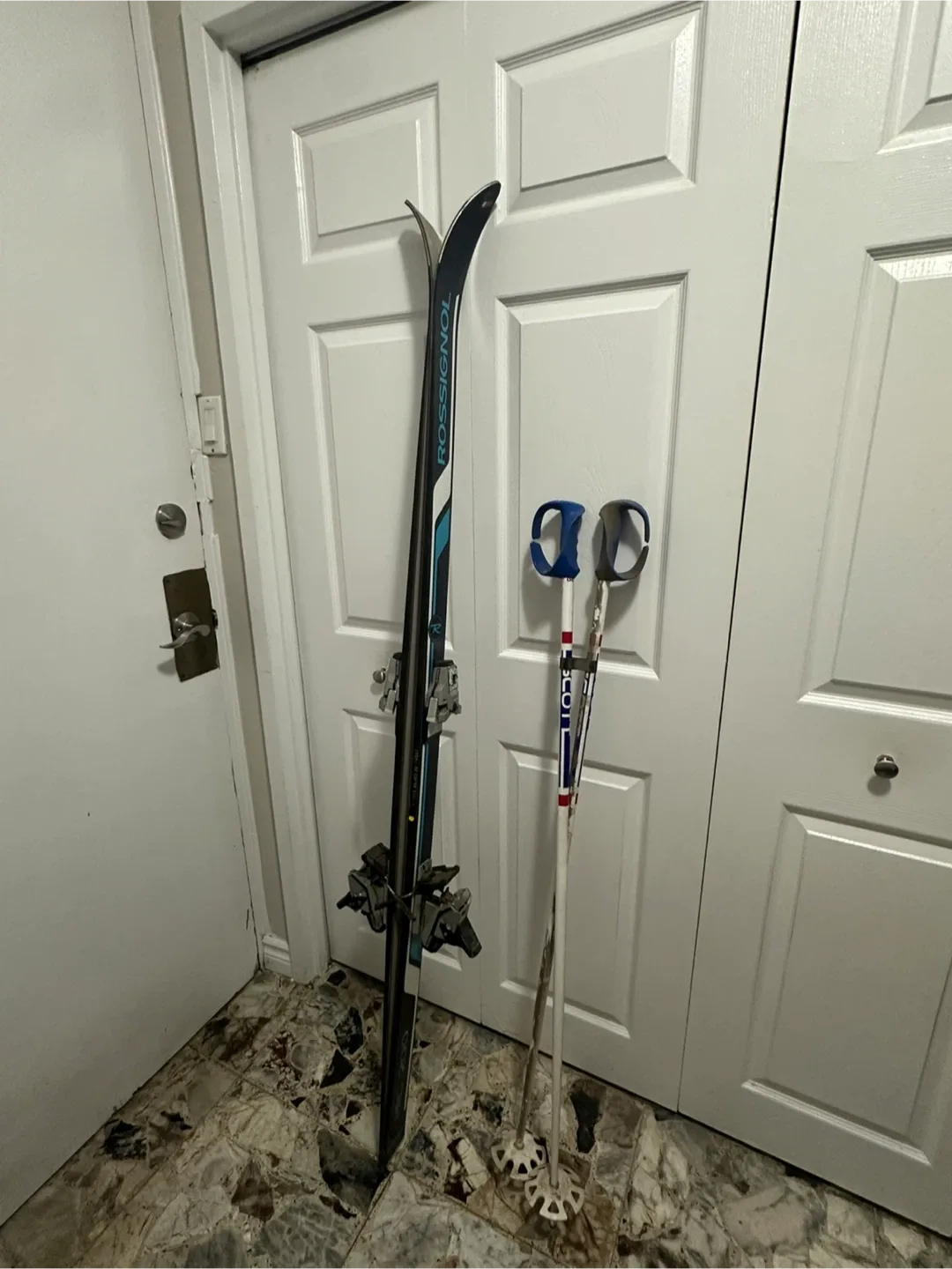 Rossignol 175cm Skis with Poles thumbnail