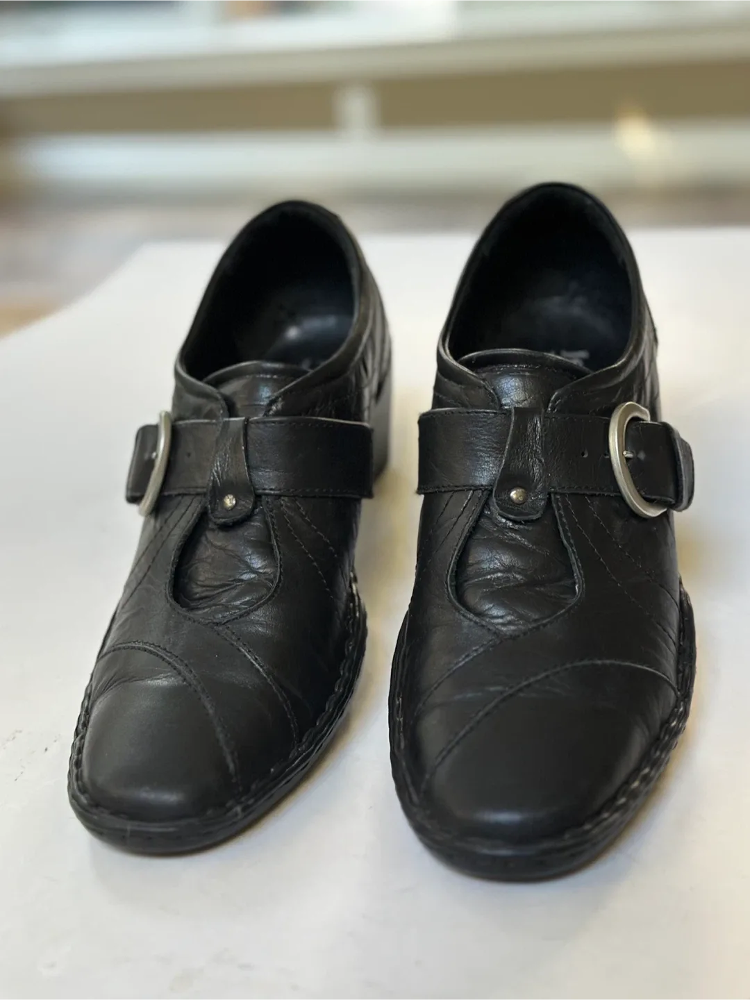 Josef Seibel Leather Heeled Shoes,  size EUR 39/US 8-8.5 image indicator(2)