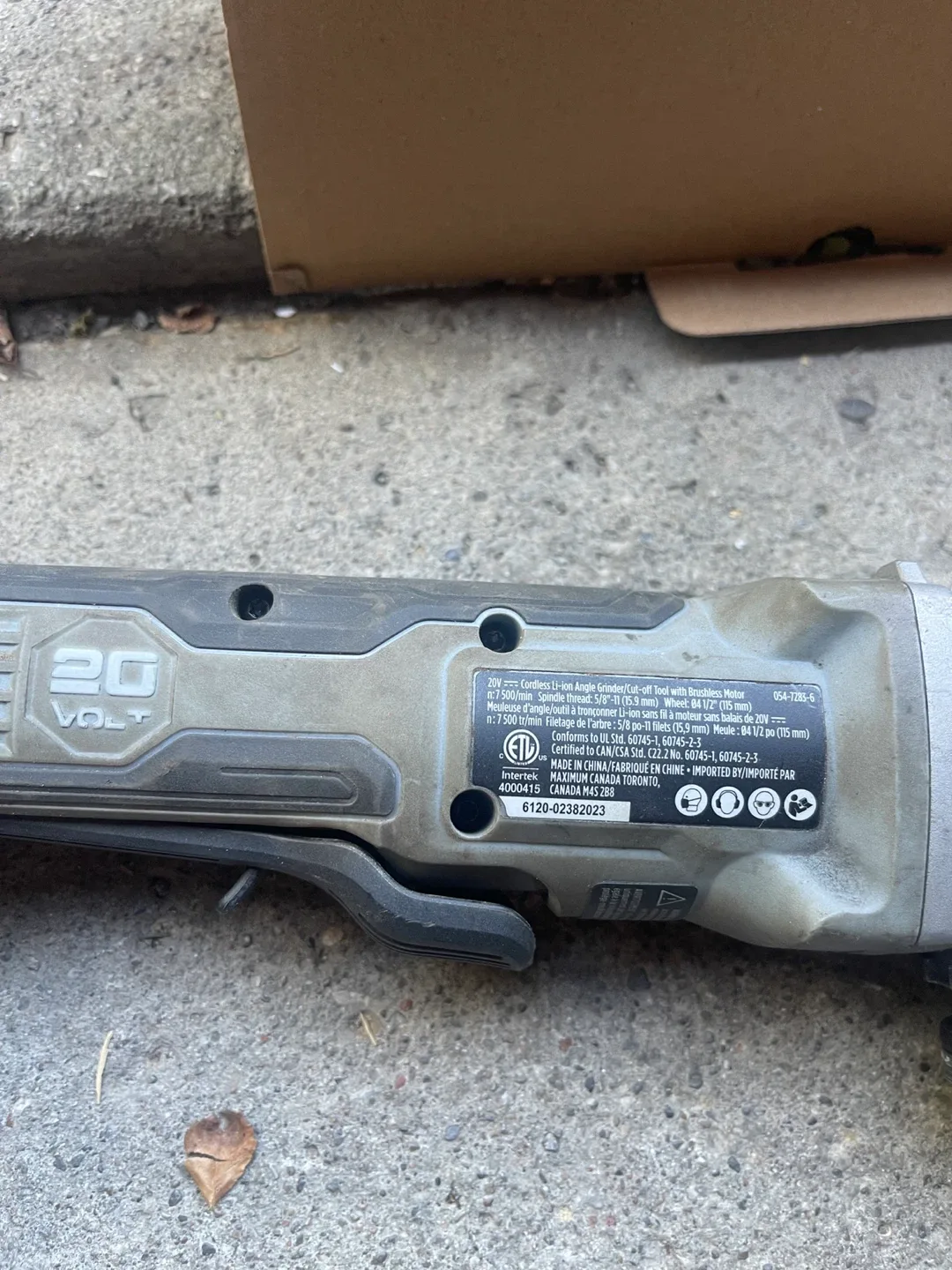 Maximum 20V Cordless Angle Grinder/Cut-off Tool image indicator(4)