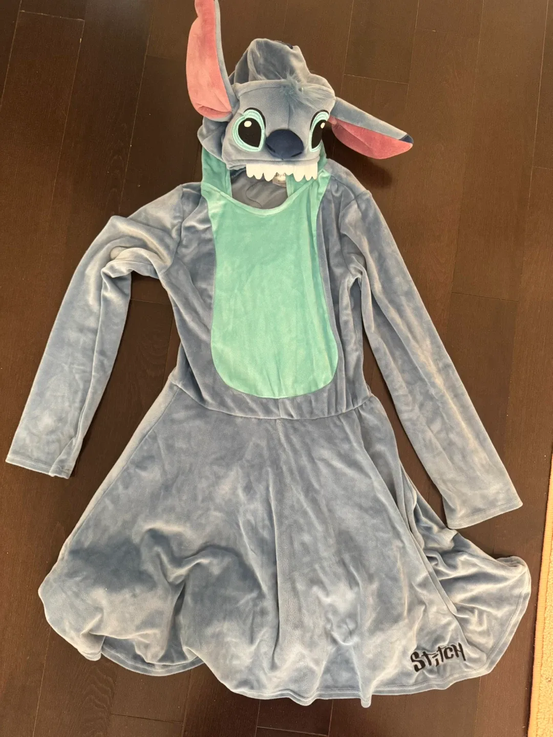 Disney Stitch Hooded Dress, Size Small (4-6) image indicator(2)