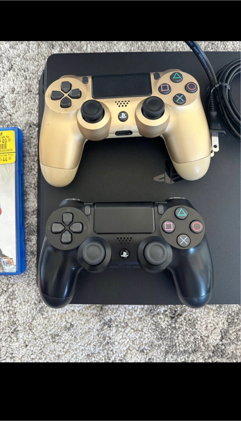 PS4 Console with Games and Controllers
