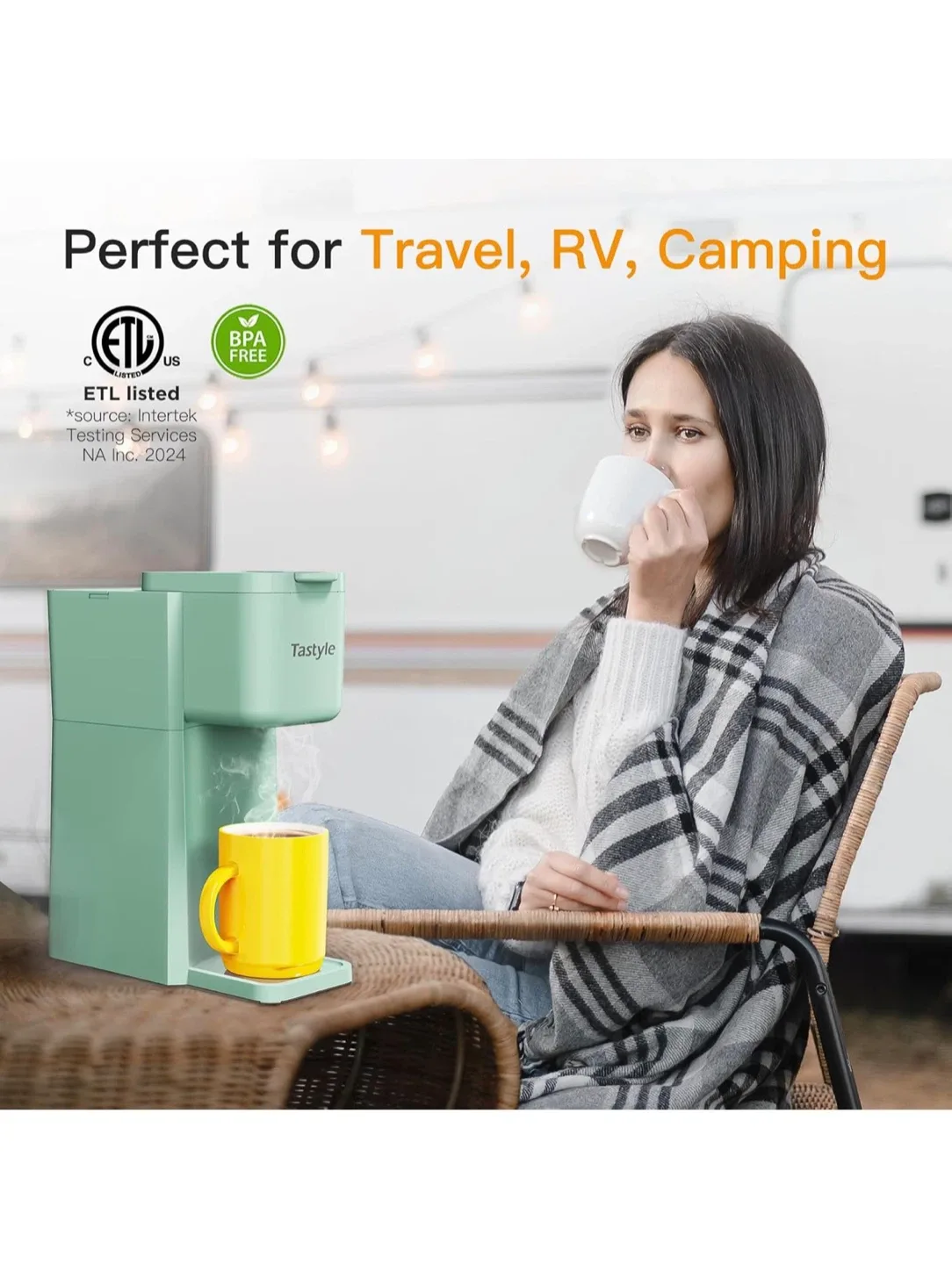 Tastyle Mini Hot/Iced Coffee Maker - Mint image indicator(4)