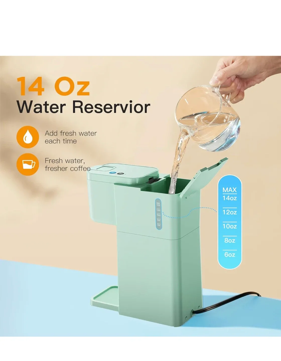 Tastyle Mini Hot/Iced Coffee Maker - Mint image indicator(7)