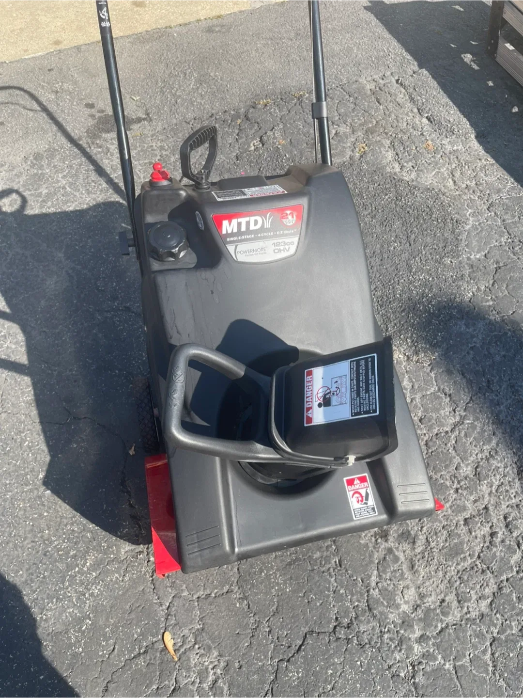 MTD 123cc Single-Stage Snow Blower thumbnail