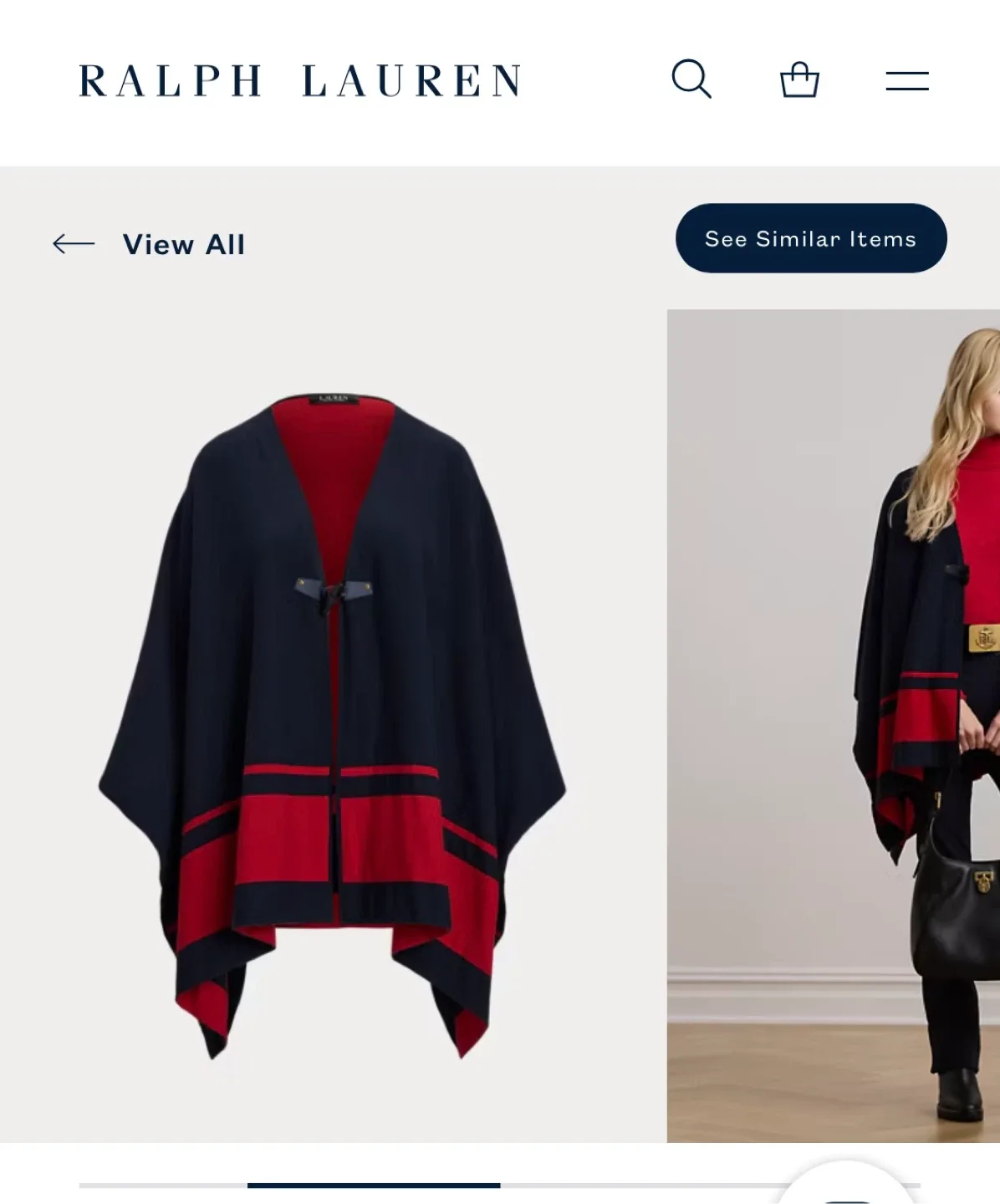 Ralph Lauren Navy & Red Cape image indicator(2)