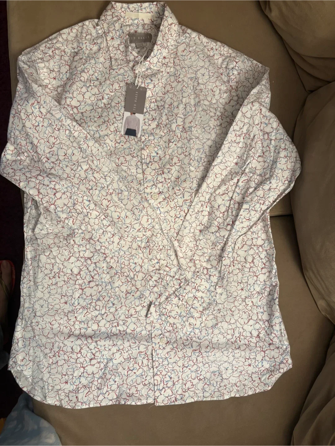 Ted Baker Patterned Button-Up Shirt thumbnail