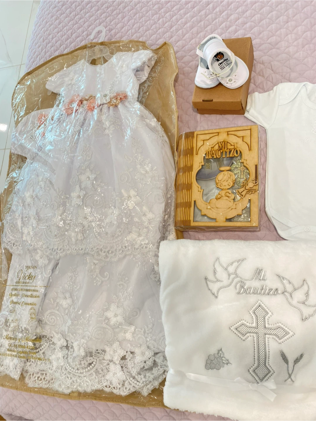 Vicky's Baptism Dress Set - New