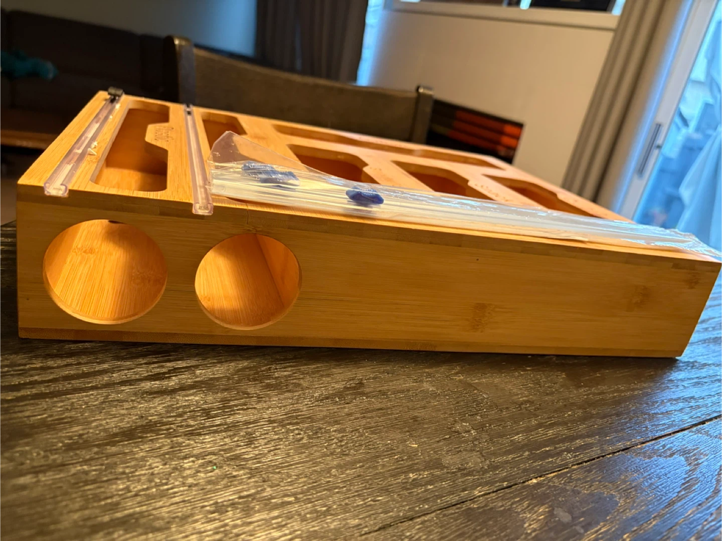 Bamboo Kitchen Wrap Organizer - photo 2