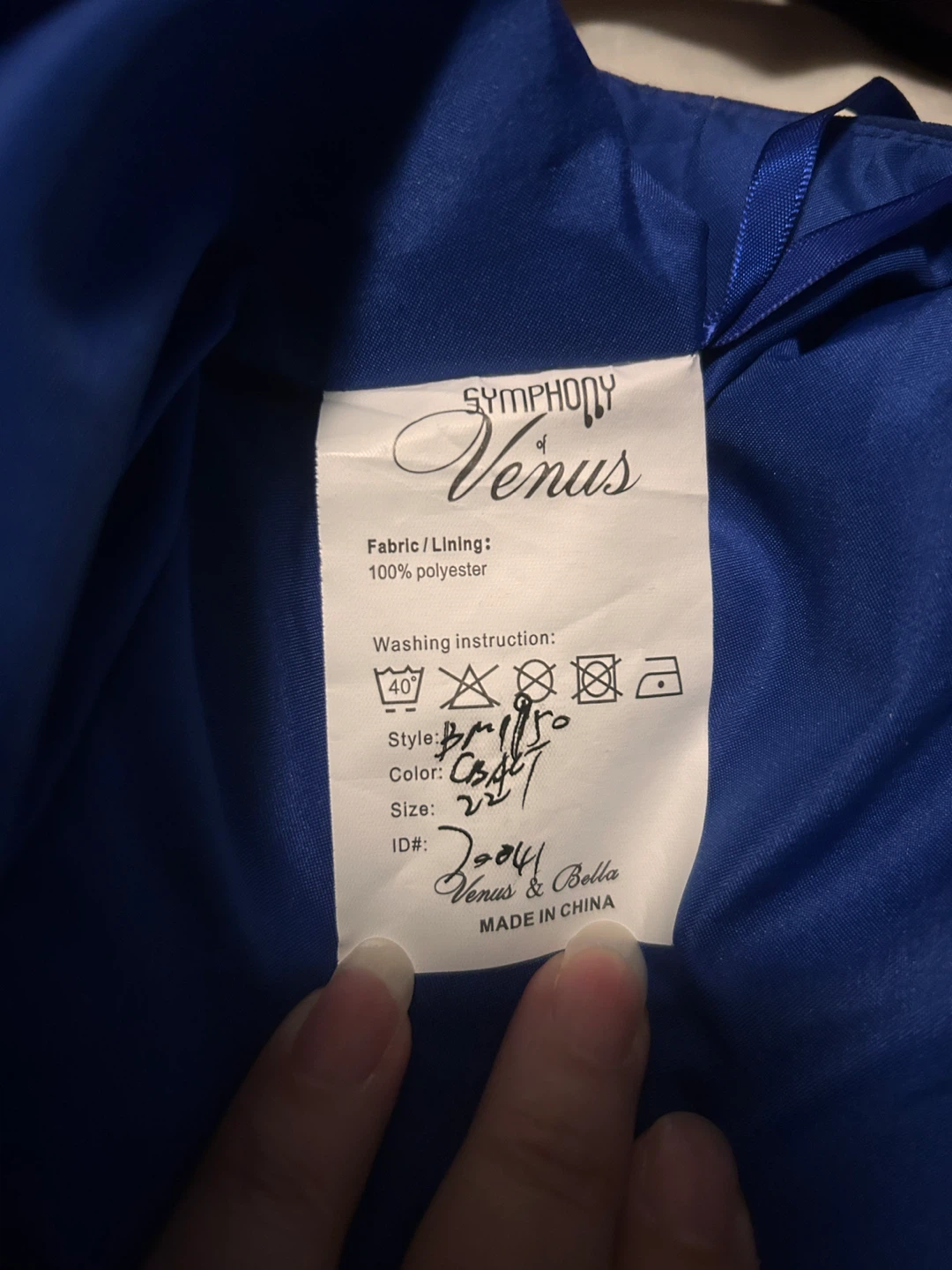 Symphony of Venus Blue Dress, Size 22 - photo 4