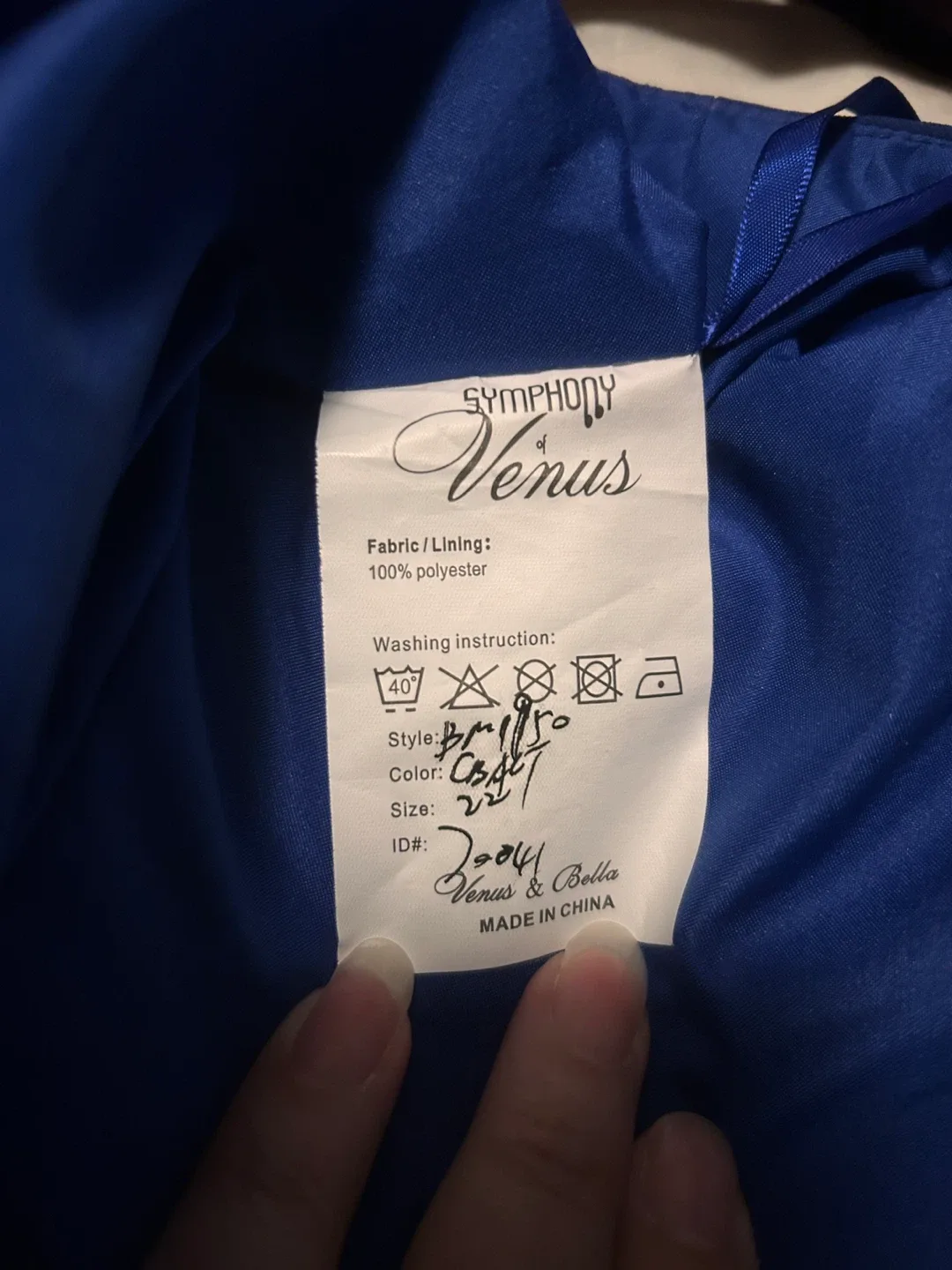 Symphony of Venus Blue Dress, Size 22 image indicator(4)