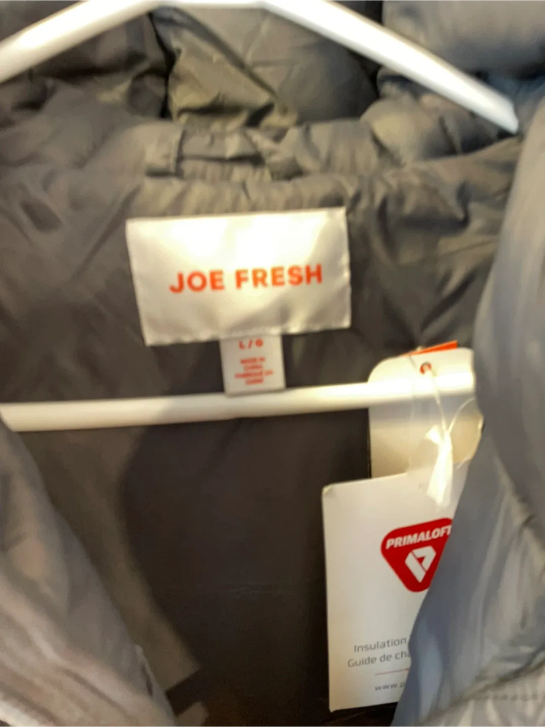 Joe Fresh Grey Puffer Vest - Size L image indicator(5)
