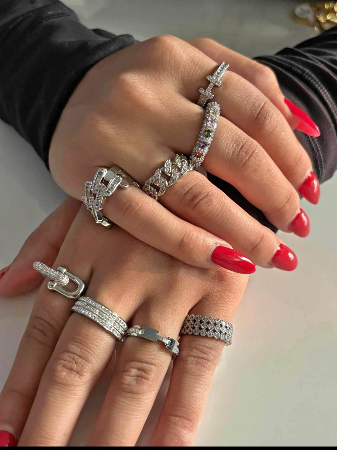 Assorted Silver Fashion Rings
