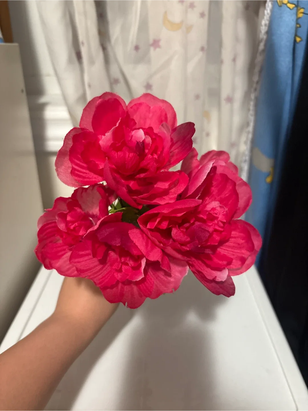 Artificial Pink Peony Flower Bouquet image indicator(3)
