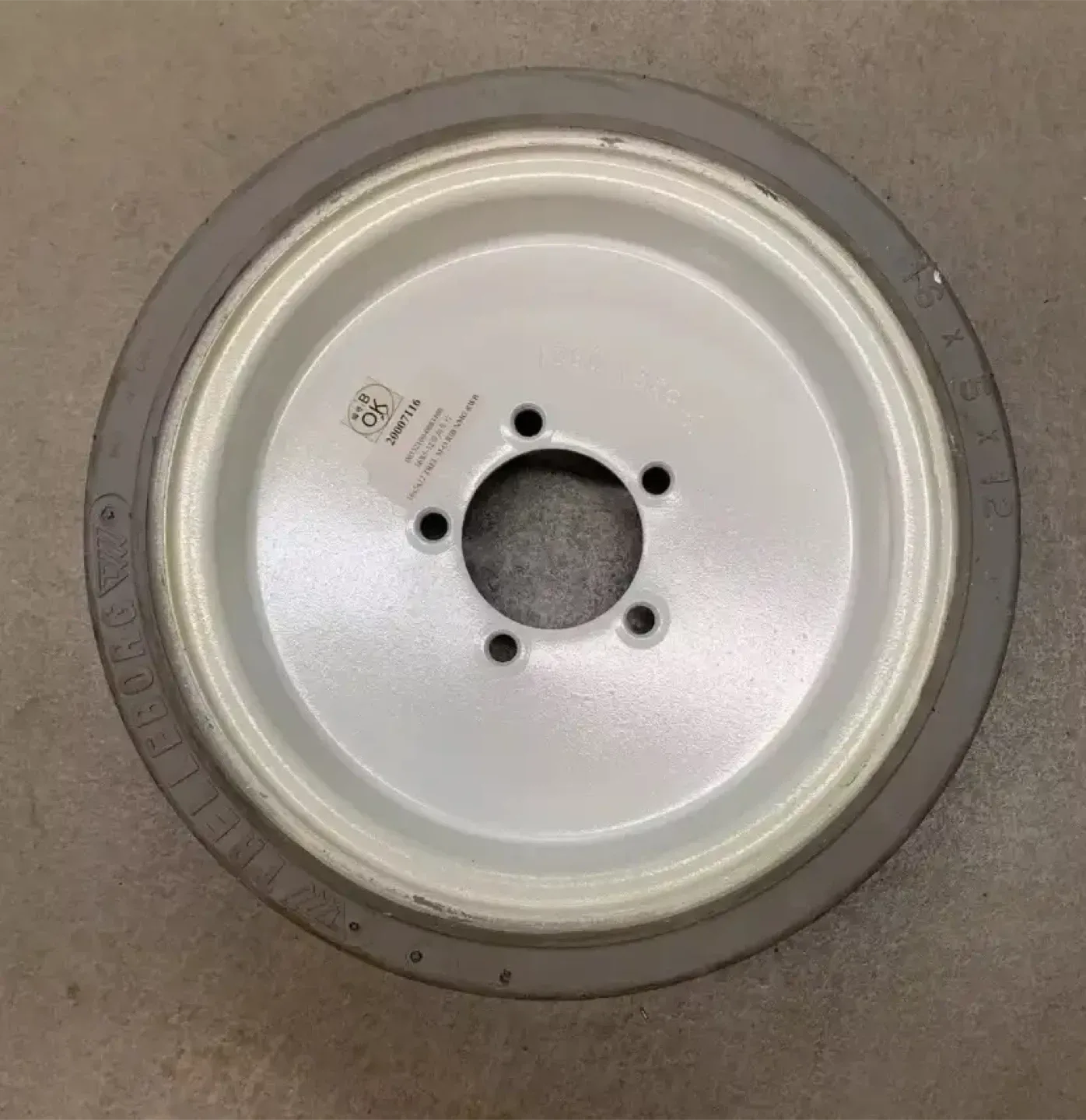 Skyjack 161890 Scissor Wheel Assembly With Brake 16x5x12 Gray image indicator(2)