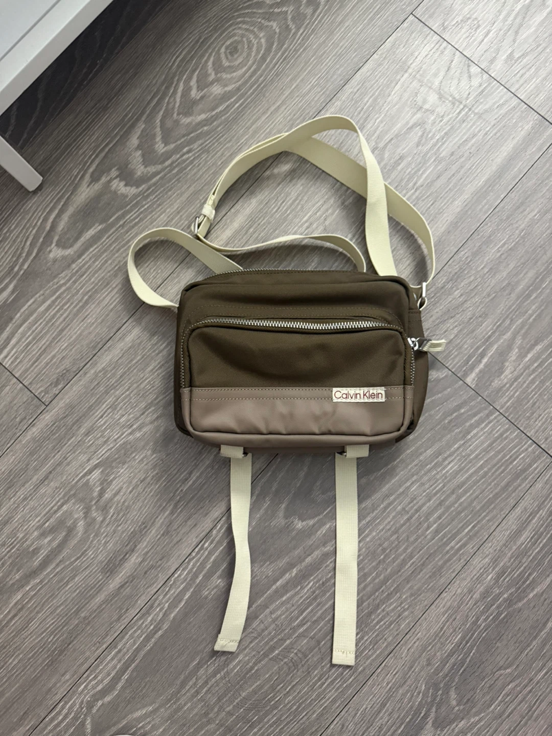 Calvin Klein Olive Green Crossbody Bag