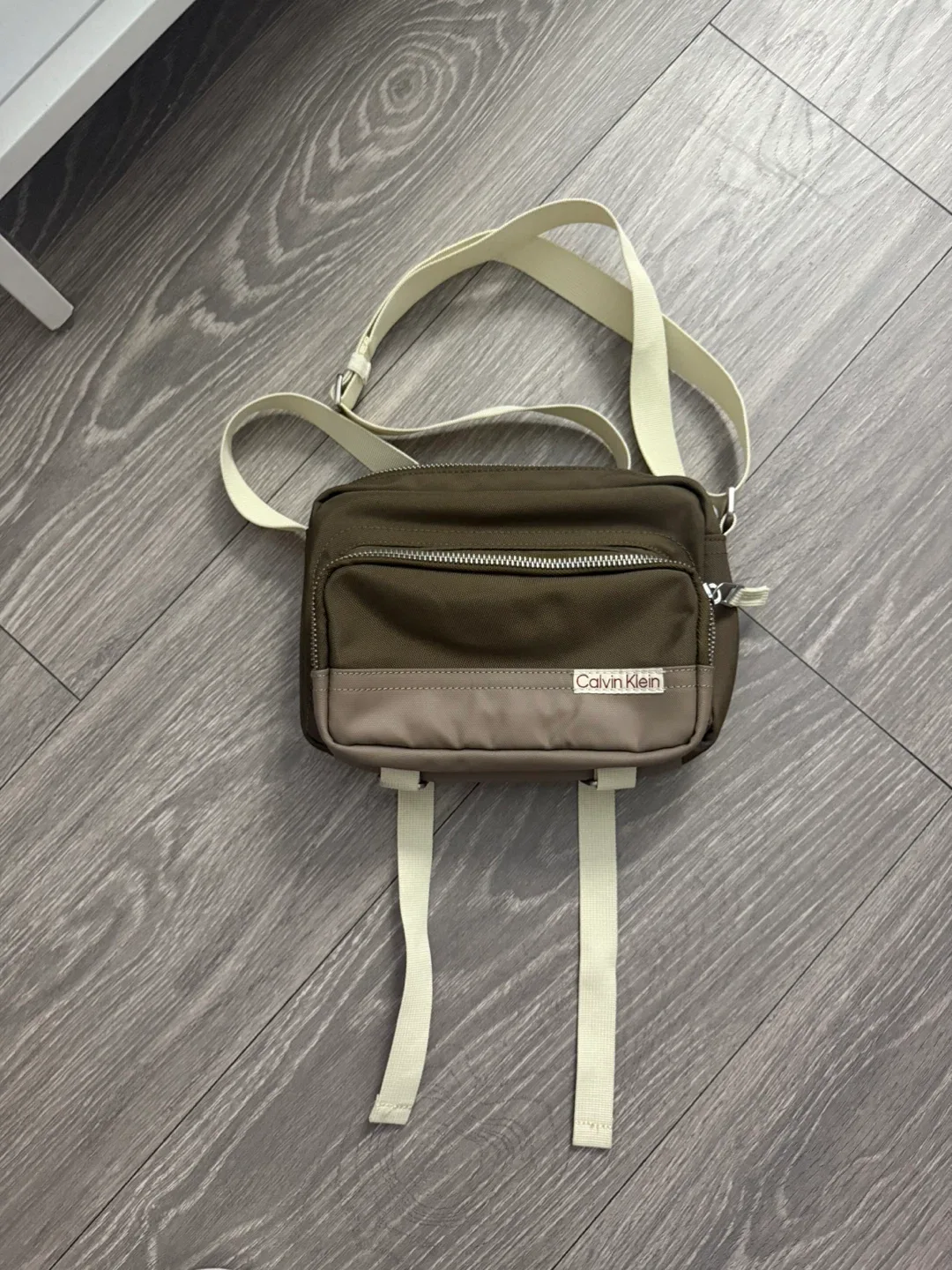 Calvin Klein Olive Green Crossbody Bag thumbnail
