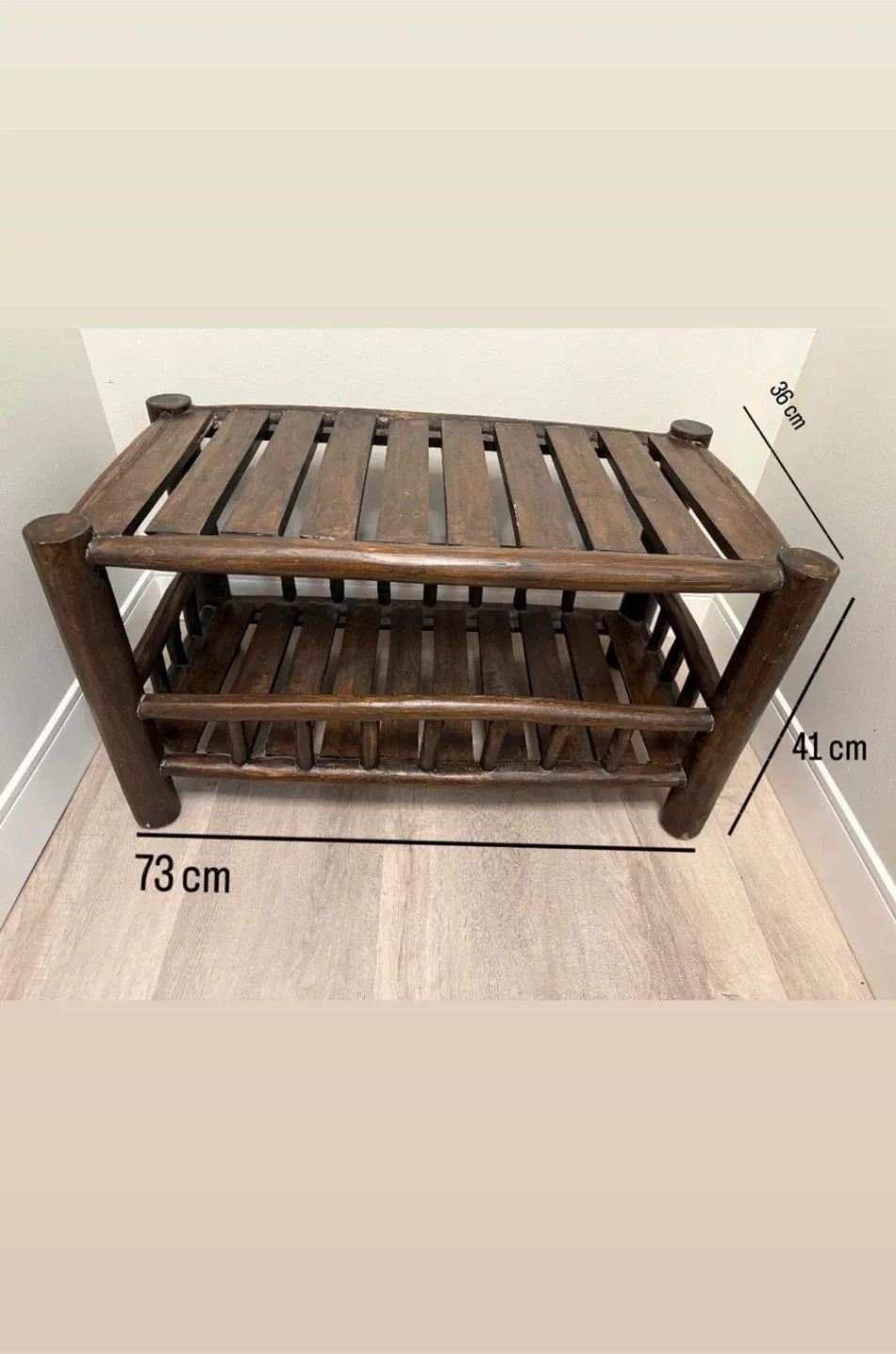 Handcraft Rustic Wooden Coffee Table / Plant Stand image indicator(4)