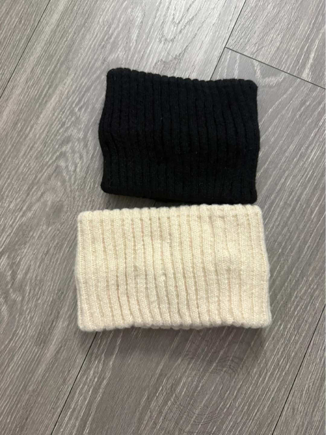 (2 for $5) Headbands - Black and Cream