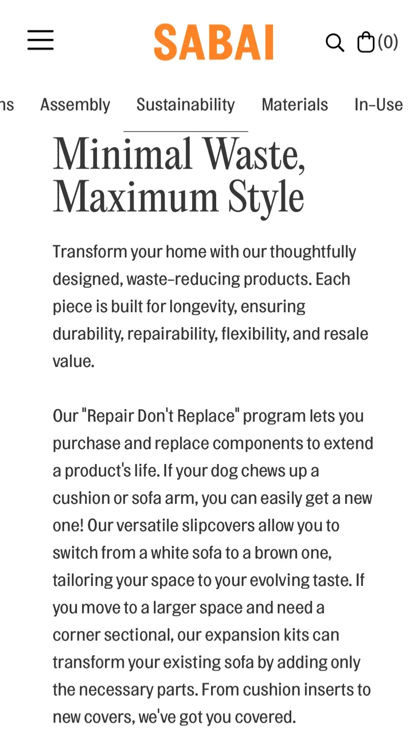 No pets. Sabai The Essential Sectional - Indigo Velvet image indicator(7)