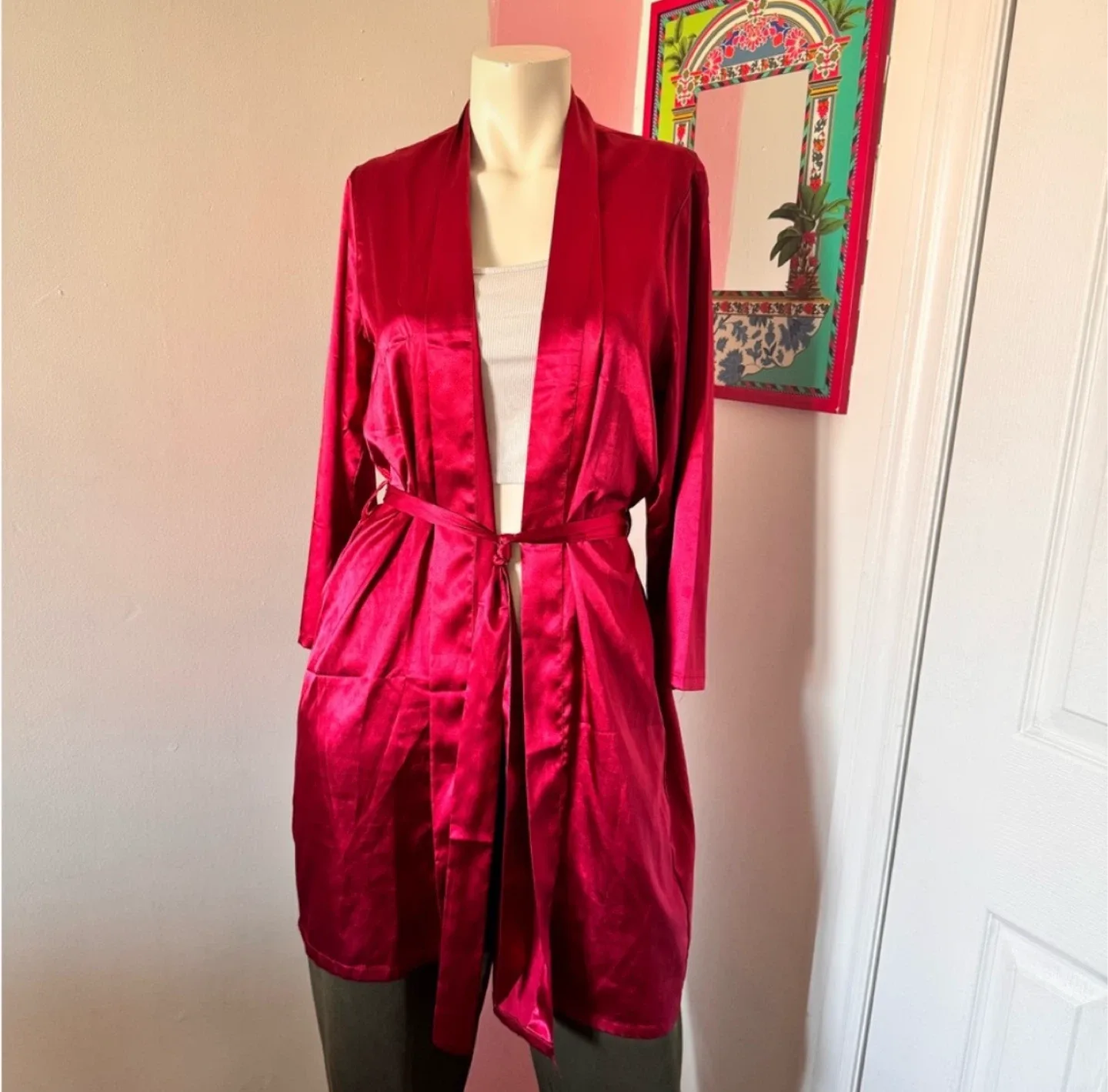 Red Satin Women’s Robe thumbnail