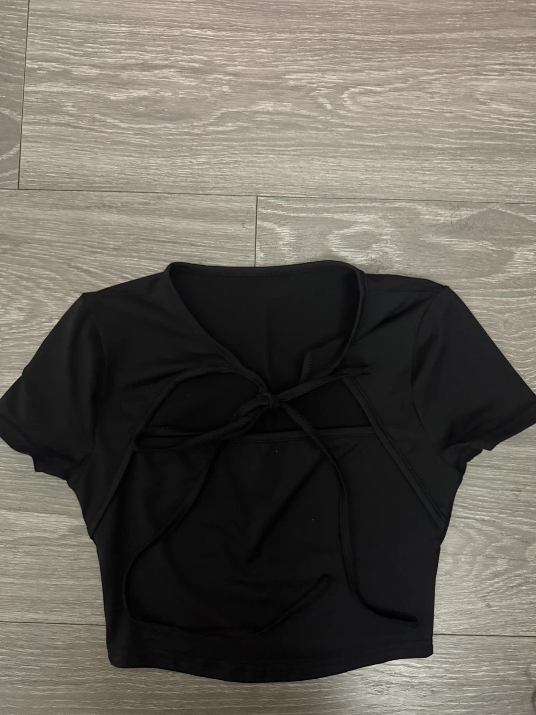 Black crop top