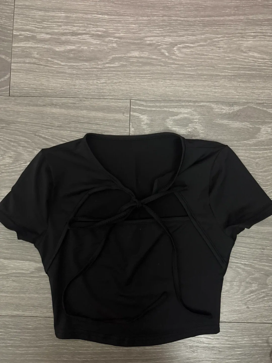 Black crop top thumbnail