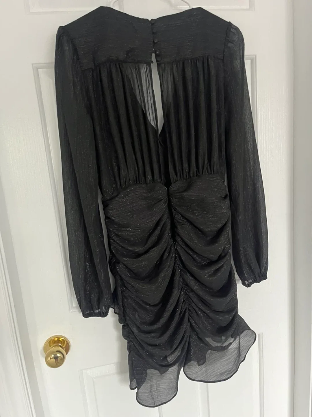 Blue Blush Black Dress - Size M image indicator(5)