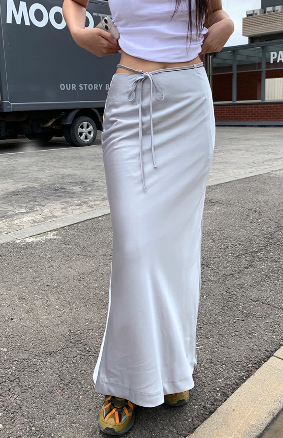 Brand new Silver Maxi Skirt - photo 3