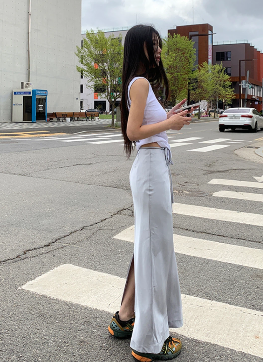 Brand new Silver Maxi Skirt - photo 2